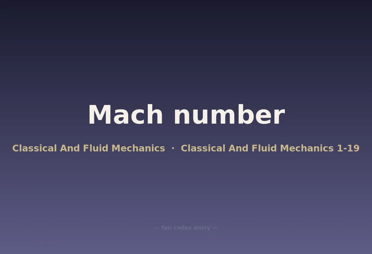 Mach number