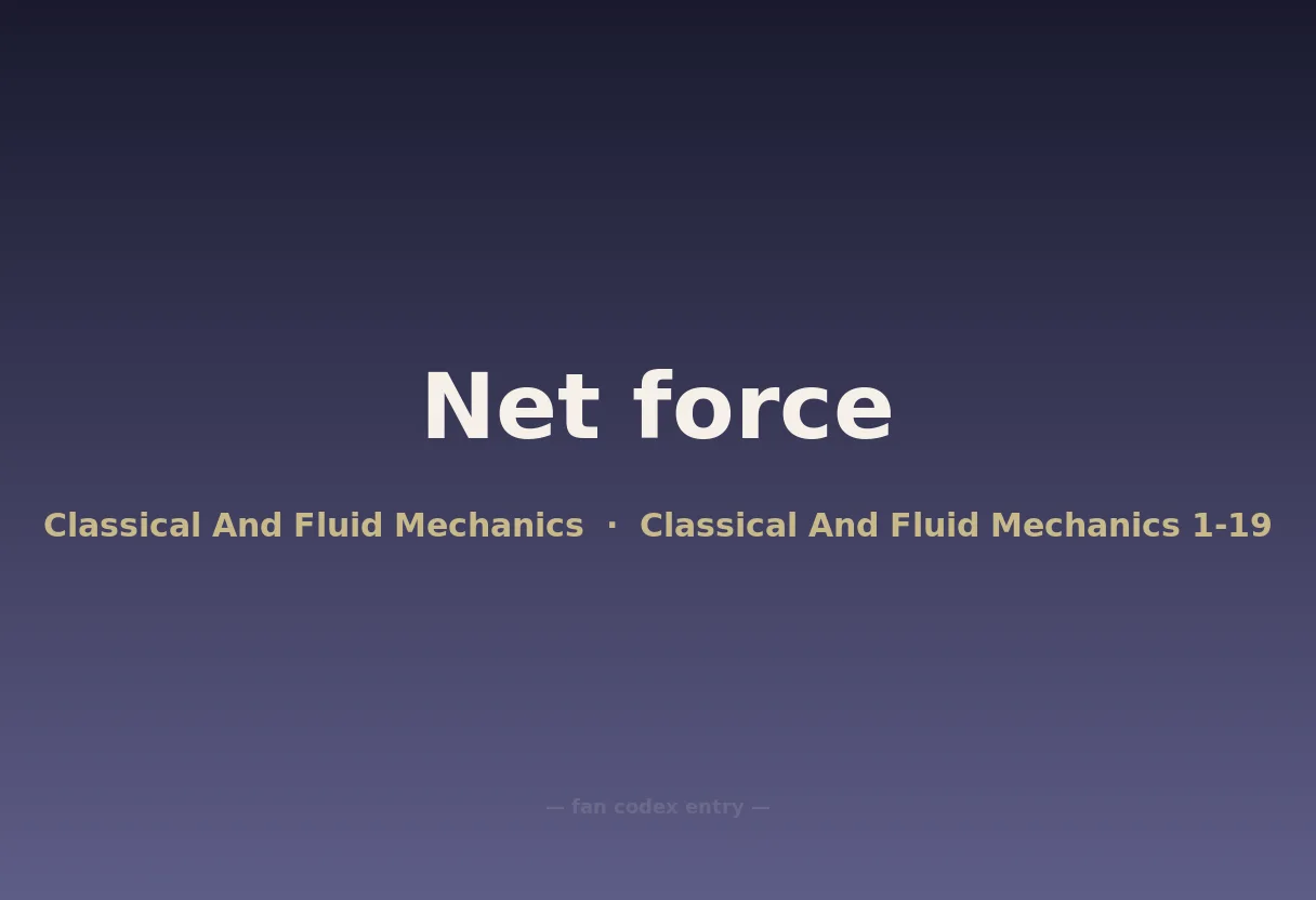 Net force