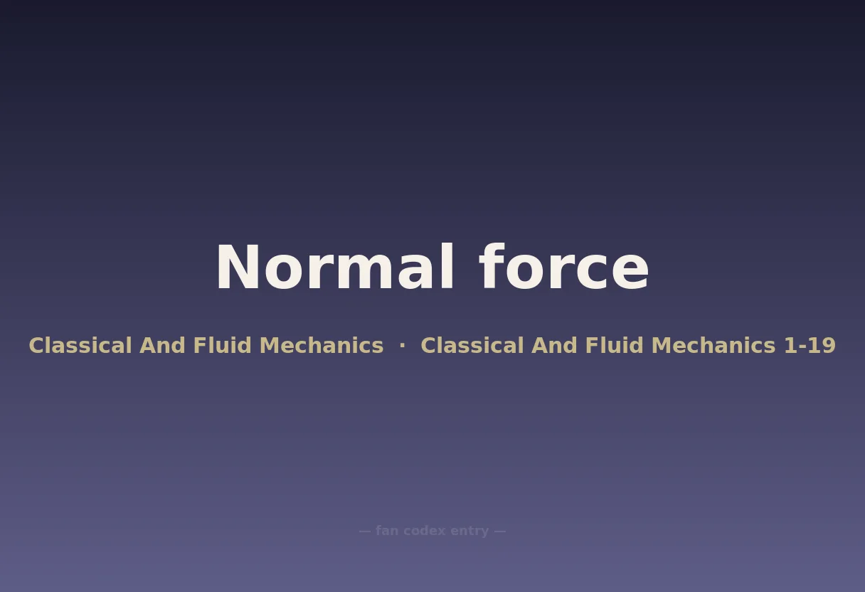 Normal force